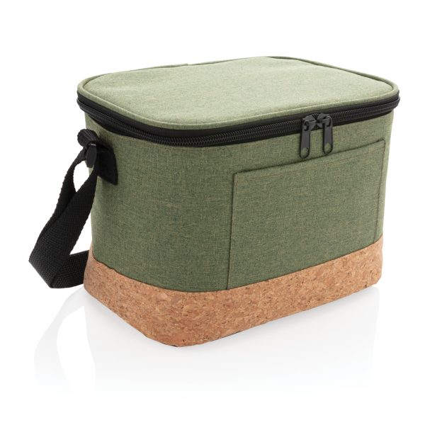 Two tone cooler bag with cork detail P422.267