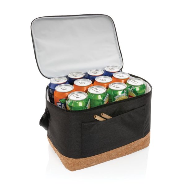 Impact AWARE™ XL RPET two tone cooler bag with cork detail P422.351