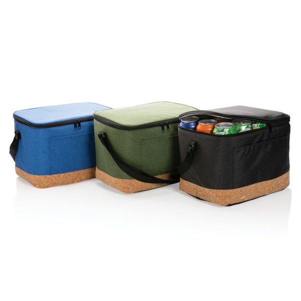 Impact AWARE™ XL RPET two tone cooler bag with cork detail P422.351