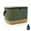Impact AWARE™ XL RPET two tone cooler bag with cork detail P422.357