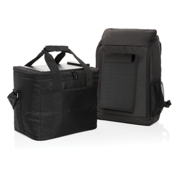 Pedro AWARE™ RPET deluxe cooler bag with 5W solar panel P422.511