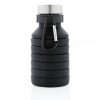 Leakproof collapsible silicone bottle with lid P432.621