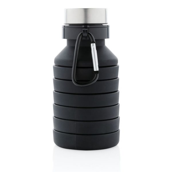 Leakproof collapsible silicone bottle with lid P432.621