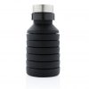 Leakproof collapsible silicone bottle with lid P432.621