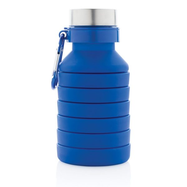 Leakproof collapsible silicone bottle with lid P432.625