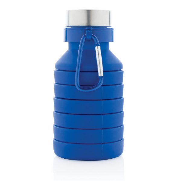 Leakproof collapsible silicone bottle with lid P432.625
