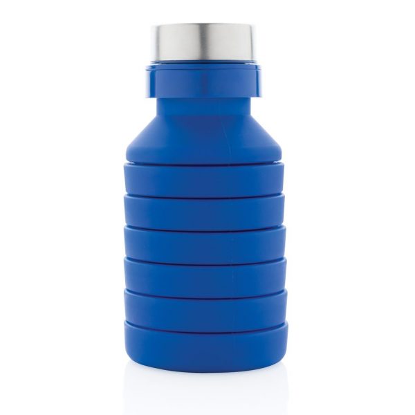 Leakproof collapsible silicone bottle with lid P432.625