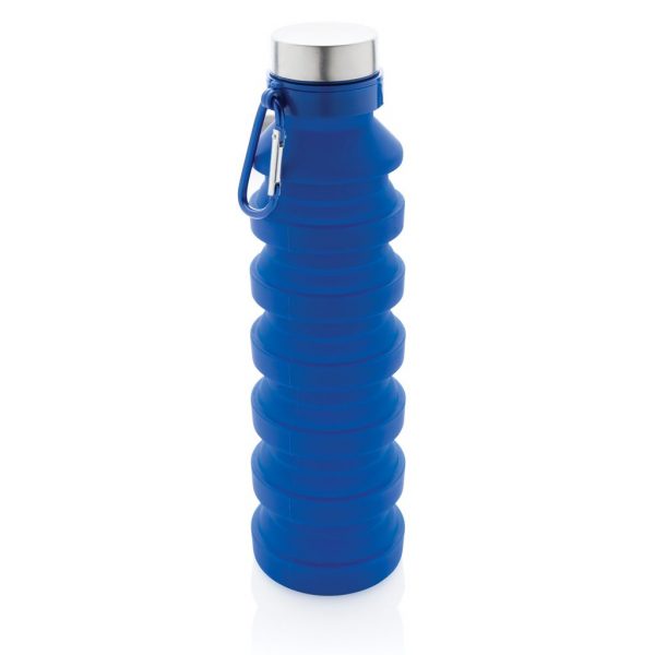 Leakproof collapsible silicone bottle with lid P432.625