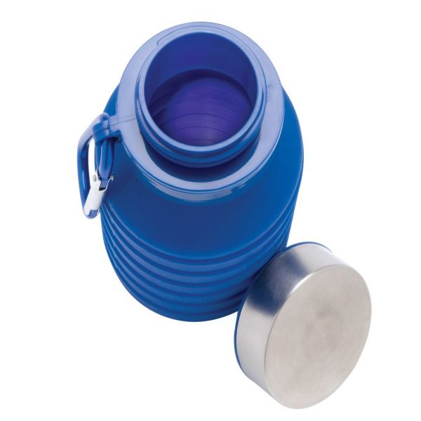 Leakproof collapsible silicone bottle with lid P432.625