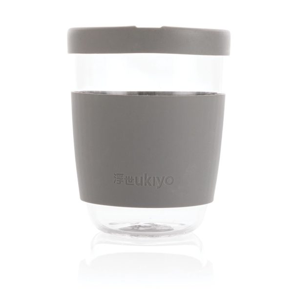 Ukiyo borosilicate glass with silicone lid and sleeve P432.702