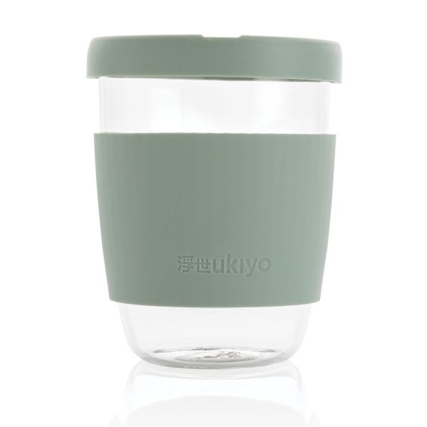 Ukiyo borosilicate glass with silicone lid and sleeve P432.707