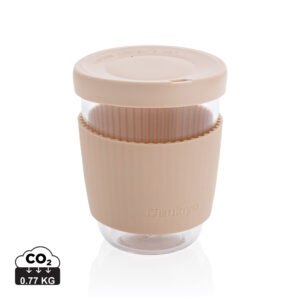 Ukiyo borosilicate glass with silicone lid and sleeve P432.709
