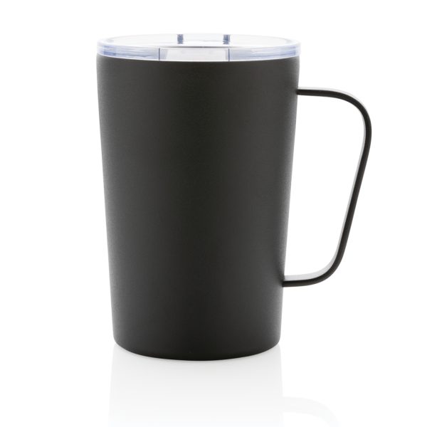 RCS Recycled stainless steel modern vacuum mug with lid P433.051