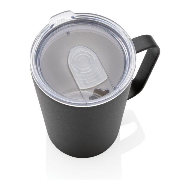 RCS Recycled stainless steel modern vacuum mug with lid P433.051