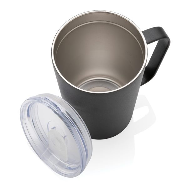 RCS Recycled stainless steel modern vacuum mug with lid P433.051