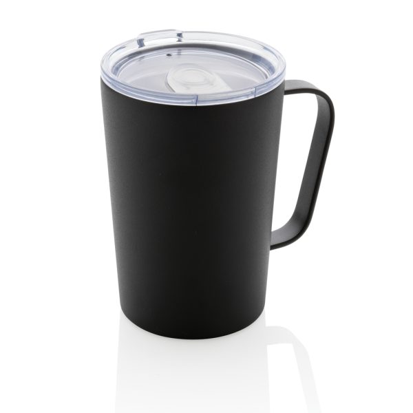 RCS Recycled stainless steel modern vacuum mug with lid P433.051