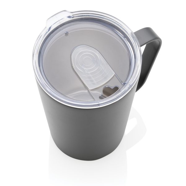 RCS Recycled stainless steel modern vacuum mug with lid P433.052