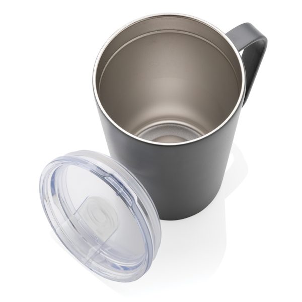 RCS Recycled stainless steel modern vacuum mug with lid P433.052