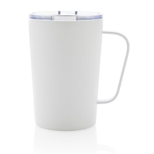 RCS Recycled stainless steel modern vacuum mug with lid P433.053