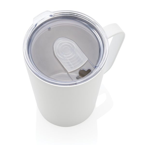 RCS Recycled stainless steel modern vacuum mug with lid P433.053