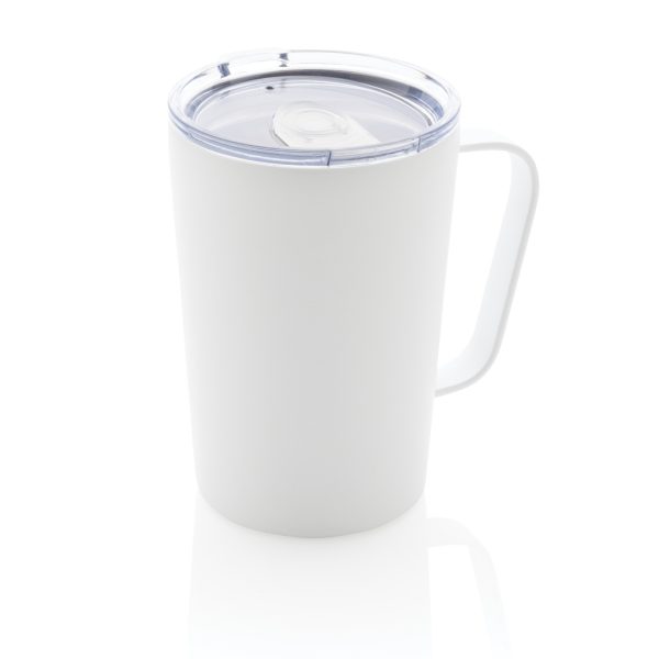 RCS Recycled stainless steel modern vacuum mug with lid P433.053