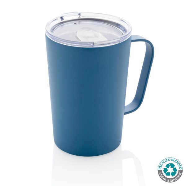 RCS Recycled stainless steel modern vacuum mug with lid P433.055