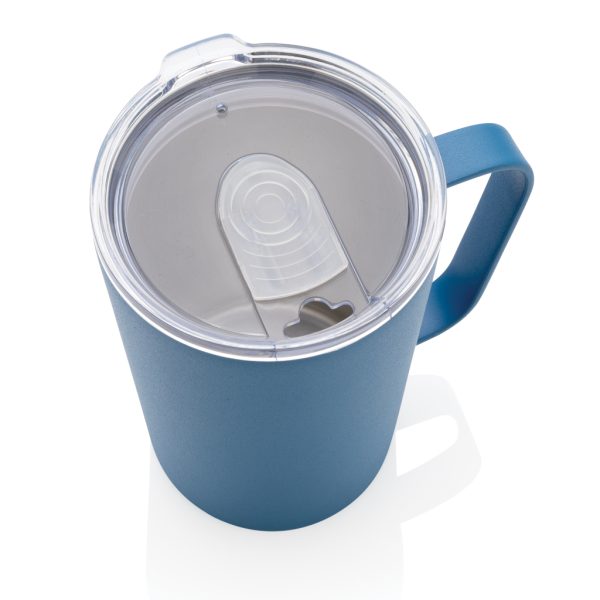 RCS Recycled stainless steel modern vacuum mug with lid P433.055