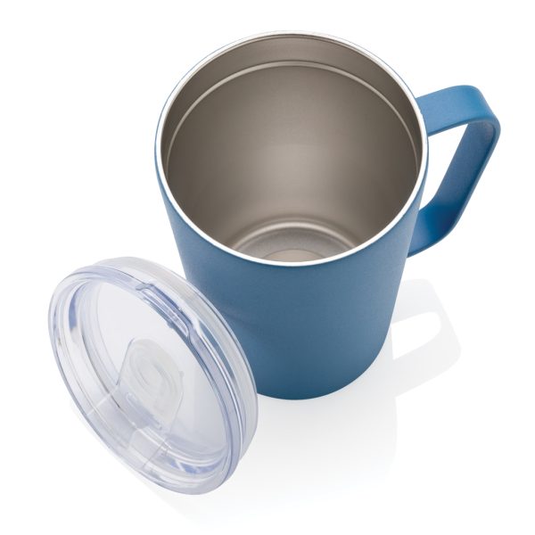 RCS Recycled stainless steel modern vacuum mug with lid P433.055