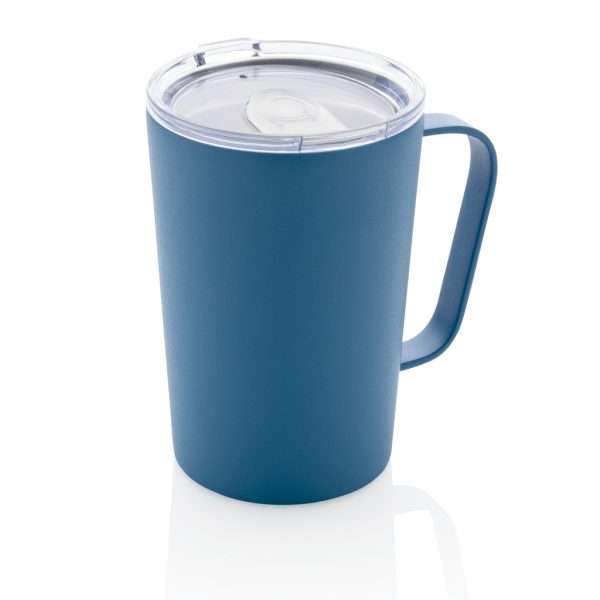 RCS Recycled stainless steel modern vacuum mug with lid P433.055
