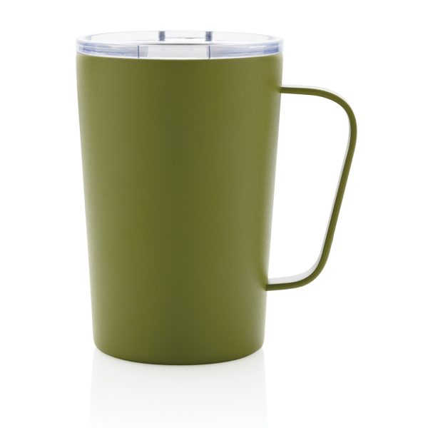 RCS Recycled stainless steel modern vacuum mug with lid P433.057