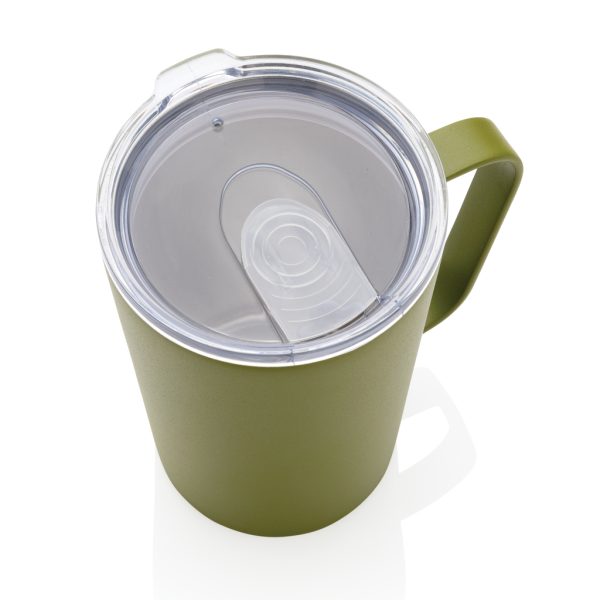 RCS Recycled stainless steel modern vacuum mug with lid P433.057