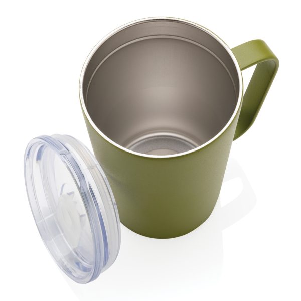 RCS Recycled stainless steel modern vacuum mug with lid P433.057