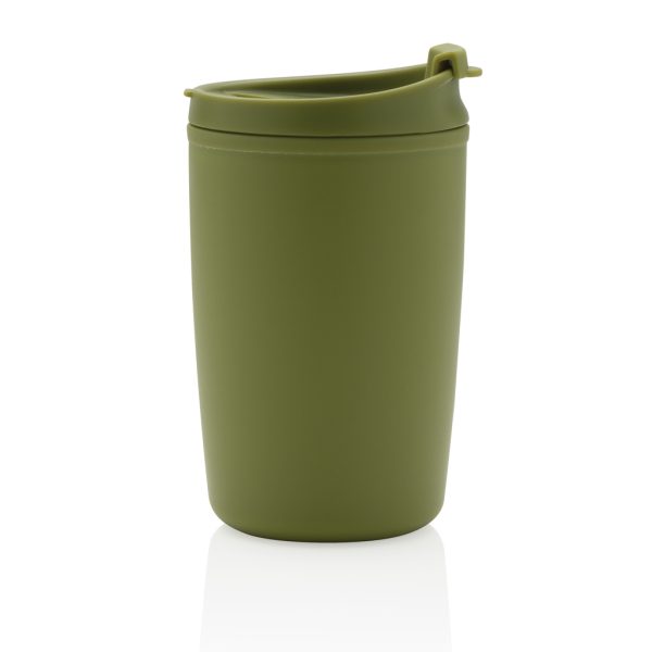 GRS Recycled PP tumbler with flip lid P433.087