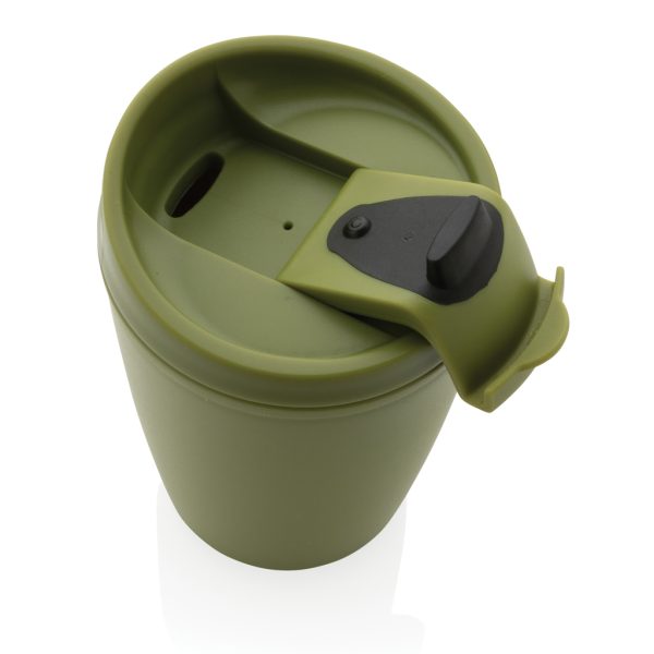 GRS Recycled PP tumbler with flip lid P433.087