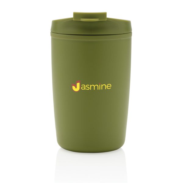 GRS Recycled PP tumbler with flip lid P433.087