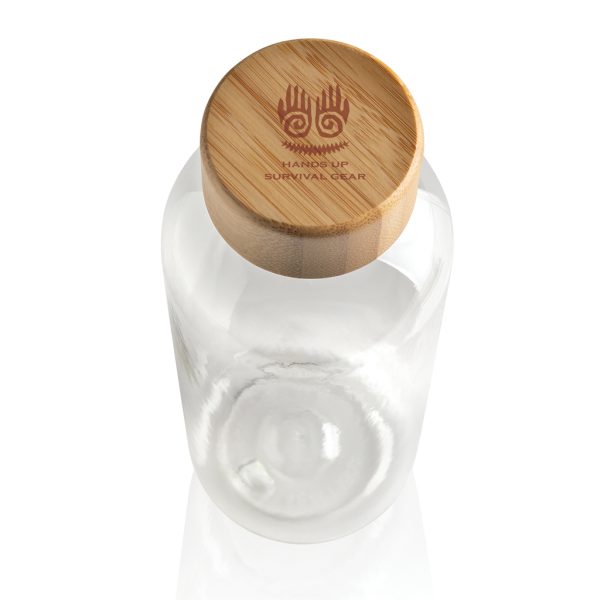 GRS RPET bottle with FSC bamboo lid P433.090