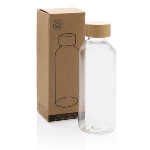 GRS RPET bottle with FSC bamboo lid P433.090