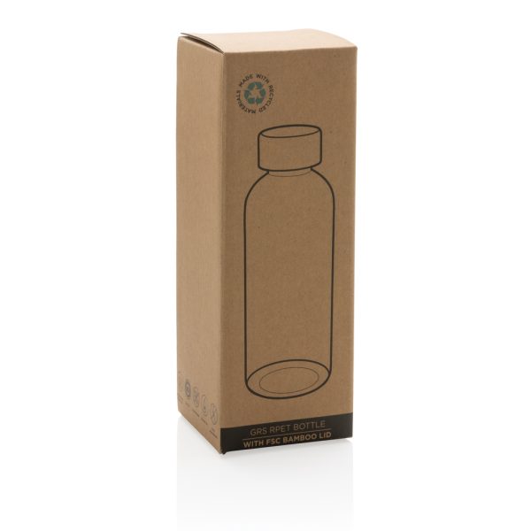 GRS RPET bottle with FSC bamboo lid P433.091