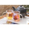 Deluxe double wall electroplated glass mug P433.110