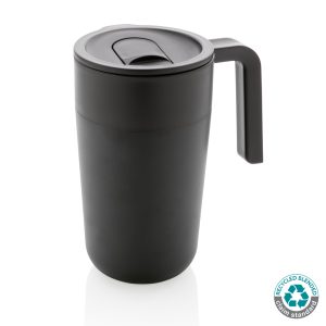 GRS Recycled PP and SS mug with handle P433.231