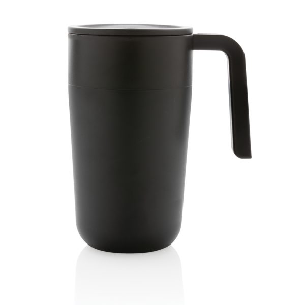 GRS Recycled PP and SS mug with handle P433.231