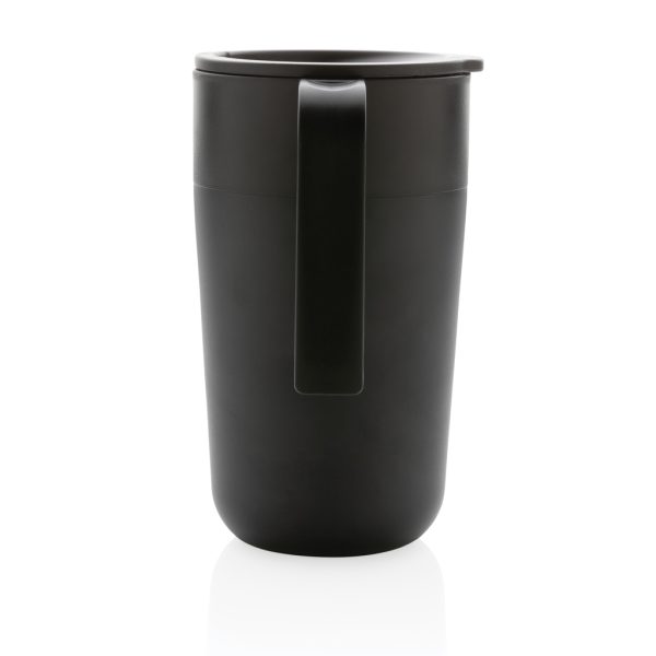 GRS Recycled PP and SS mug with handle P433.231