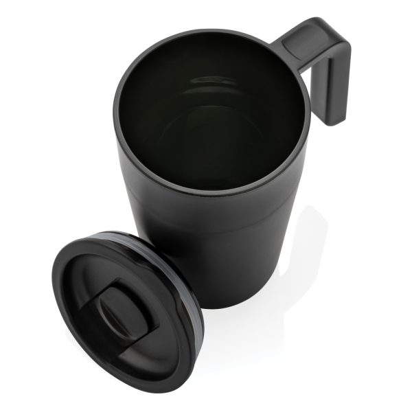 GRS Recycled PP and SS mug with handle P433.231