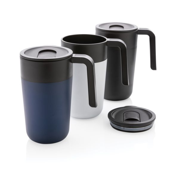 GRS Recycled PP and SS mug with handle P433.231