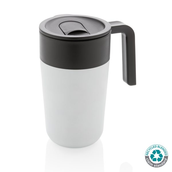 GRS Recycled PP and SS mug with handle P433.233