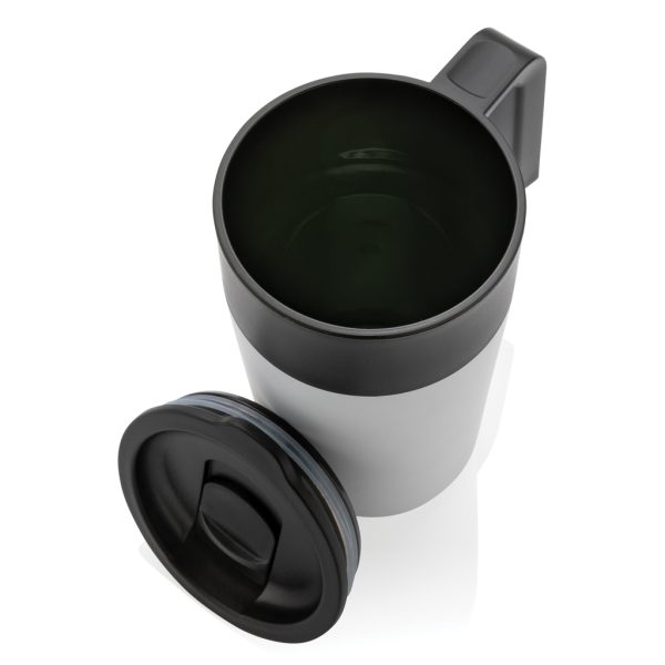 GRS Recycled PP and SS mug with handle P433.233