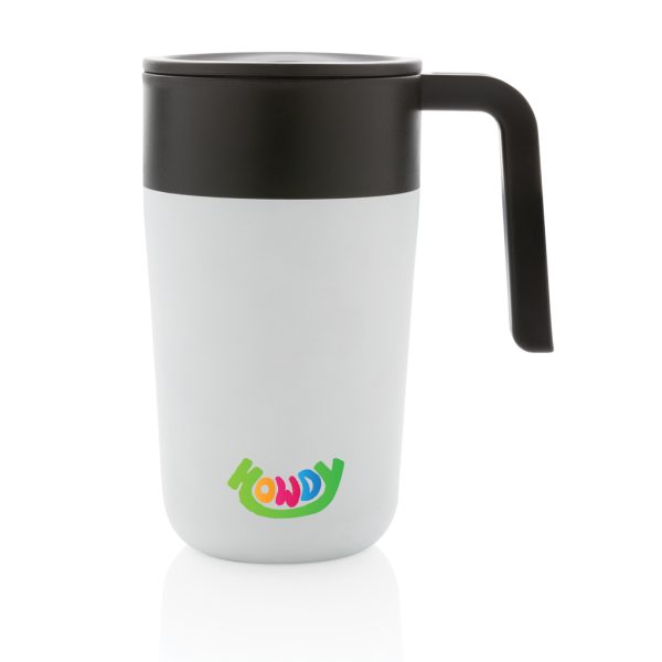 GRS Recycled PP and SS mug with handle P433.233