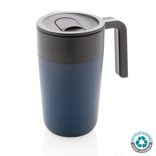 GRS Recycled PP and SS mug with handle P433.235