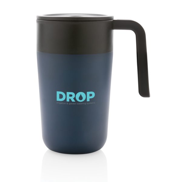 GRS Recycled PP and SS mug with handle P433.235