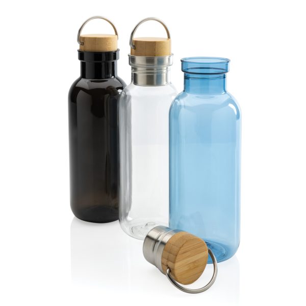 GRS RPET bottle with FSC bamboo lid and handle P433.260